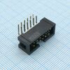 DS1013-12RSIB-B-0, idc разъем, вилка на плату угловая двухрядная 12pin(2x6)., шаг 2.54мм