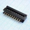 DS1018-182BX, fdc разъем для шлейфа на плату 18pin(2x9), шаг 2.54мм