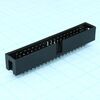 DS1013-40SSIB1-B-0, idc разъем, вилка на плату прямая двухрядная 40pin(2x20)., шаг 2.54мм