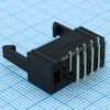 DS1013-01-10RSIB-B, idc разъем, вилка на плату угловая двухрядная 10pin(2x5)., шаг 2.54мм с фиксатором