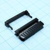 DS1017-20MA2B, idc разъем, розетка на плоский шлейф 20pin(2x10), шаг 2.00мм
