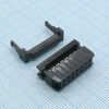DS1016-14MA2BB, idc разъем, розетка на плоский шлейф 14pin(2x7), шаг 2.54мм
