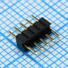 DS1031-01-1X5P8BV31-3A, соединитель штыревой 1х5 контактов, шаг 1.27мм, 300в 1а, монтаж в отверстие