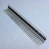 DS1022-1X40RUF13-B, соединитель штыревой, вилка на плату однорядная угловая, 40pin(1x40), шаг 2.54мм (a=6.00mm, b=11.40mm, c=5.64mm), тип - u