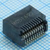 744410010, разъем sfp+ rcp 20 контактов шаг 0.8мм угловой smd 20 терминалов 1 порт лента на катушке