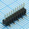 DS1031-03-1X10P8BS311-3A, однорядный штыревой соединитель на плату 10 pin smd монтаж
