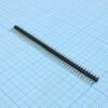 DS1021-1X40SF11-B, pls разъем, вилка на плату однорядная прямая 40pin(1x40), шаг 2.54мм