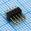 DS1031-06-2X5P8BV41-3A, вилка штыревая 1.27 мм на плату, 2x5