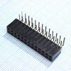 DS1024-2X13R2, гнездо на плату угловое 2x13 конт., шаг 2.54 мм., длина 8.5мм