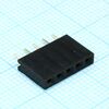 DS1023-1X5S21, гнездо на плату 1х5 конт., шаг 2.54мм, высота 8.5мм