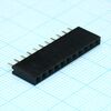 DS1023-1X11S21, гнездо на плату 1х11 конт., шаг 2.54мм, высота 8.5мм