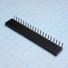 DS1024-1X20R2, гнездо на плату угловое 1x20 конт., шаг 2.54 мм., длина 8.5мм