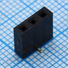 DS1023-10-1X3B82XTX, гнездо на плату однорядное 1х3 шаг 2,54 smd