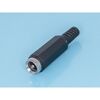 DJK-00A, разъем питания штыревой 2,1х5,5мм, вилка на кабель с амортизатором