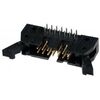 5499913-2, разъем с боковыми креплениями amp-latch-14 вилка на плату угловая 2.54мм 14 контактов