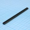 DS1026-01-1X40S8BV, гнездо на плату 1x40 конт., шаг 2.00мм, высота 4.3мм, позолоч