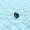 DS1026-06-2X3S8BV, гнездо на плату 2x3 конт., шаг 2.00мм, высота 4.3мм ширина 4.1мм, позолоч