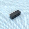 DS1026-05-2X6S8BV, гнездо на плату 2x6 конт., шаг 2.00мм, высота 4.3мм, позолоч