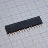 DS1023-1X14S21, гнездо на плату 1х14 конт., шаг 2.54мм, высота 8.5мм