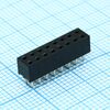 DS1026-06-2X8S8BV, гнездо на плату 2x8 конт., шаг 2.00мм, высота 4.3мм ширина 4.1мм, позолоч