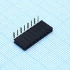 DS1024-1X8R2, гнездо на плату угловое 1x8 конт., шаг 2.54 мм., длина 8.5мм