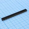 DS1026-01-1X24S8BV, гнездо на плату 1x24 конт., шаг 2.00мм, высота 4.3мм, позолоч
