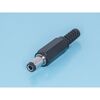 DJK-11B, разъем питания штыревой 2,5х5,5мм, гнездо на кабель c амортизатором