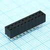DS1026-06-2X10S8BV, гнездо на плату 2x10 конт., шаг 2.00мм, высота 4.3мм ширина 4.1мм, позолоч