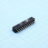 DS1026-06-2X12S8BV, гнездо на плату 2x12 конт., шаг 2.00мм, высота 4.3мм ширина 4.1мм, позолоч