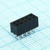 DS1026-06-2X5S8BV, гнездо на плату 2x5 конт., шаг 2.00мм, высота 4.3мм ширина 4.1мм, позолоч