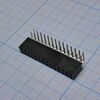 DS1024-2X14R2, гнездо на плату угловое 2x14 конт., шаг 2.54 мм., длина 8.5мм