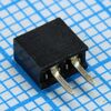 DS1026-01-1X2S8BV, гнездо на плату 1х2 конт., шаг 2.00мм, высота 4.3мм, позолоч