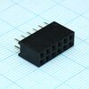 DS1023-2X6S21, гнездо на плату 2х6 конт., шаг 2.54мм, высота 8.5мм
