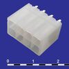 MF-2X4S + TERMINALS, разъем питания mini-fit 8 контактов, вилка прямая на плату, шаг 4,2мм