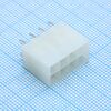 DS1073-01-2X4MVT6, разъем питания (с контактами) mini-fit, 8pin, вилка на кабель, шаг 4,2мм