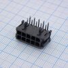 430451000, прямоугольный разъем, серия micro-fit 3.0 43045, 10 контакт(-ов), штыревой разъем, 3 мм