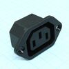KLS1-AS-302-1, розетка 220в на блок крепление винтами 3контакта