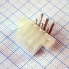 DS1073-01-2X3MR1T6, разъем питания (с контактами) mini-fit, 6pin, вилка на плату угловая, шаг 4,2мм