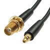 MMCX-M/SMA-F RG-174U 15CM, разъем высокочастотный, кабельная сборка rg174u mmcx штекер - sma гнездо, длина 15 см