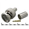 BNC-C59P, разъём высокочастотный, штекер bnc, обжимной на кабель rg59