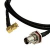 BNC-KY-3-RG58-100CM-SMA-JW-3, разъем высокочастотный, кабельная сборка bnc гнездо - sma штекер угловой, длина 100 см