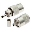 UHF-C58P, разъем высокочастотный штекер uhf, обжим на кабель rg58