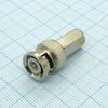 BNC штекер, накрутка RG-6, bnc разъем, монтаж кабеля "под накрутку", центральный контакт под пайку