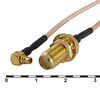 MMCX-M/SMA-F RG-178U 15CM, разъем высокочастотный, кабельная сборка rg178u mmcx штекер - sma гнездо, длина 15 см