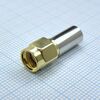SMA-RP гнездо обжим RG58 (реверс) gold, внутренняя резьба