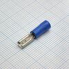 FDD1.25-110(8) Blue, наконечник кабельный ножевой (гнездо) с изоляцией 0.8х2.8мм, сеч. пров. 0.5-1.5мм2