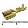 DJ626-6.3C, кабельный наконечник неизолированный, гнездо ножевое 6.3мм для проводника сечением 0.8-2.0 мм2