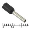 DN01008 BLACK (1.4X8MM), наконечник на кабель dn01008, черный, 1.4x8 мм