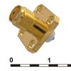 SMA-BJ2 GOLD, разъём высокочастотный, гнездо sma, фланцевое крепление под 4 винта, золотой