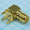 901-143-6RFX, разъем рч sma 0гц....18ггц 50ом угловой монтаж в отверстие